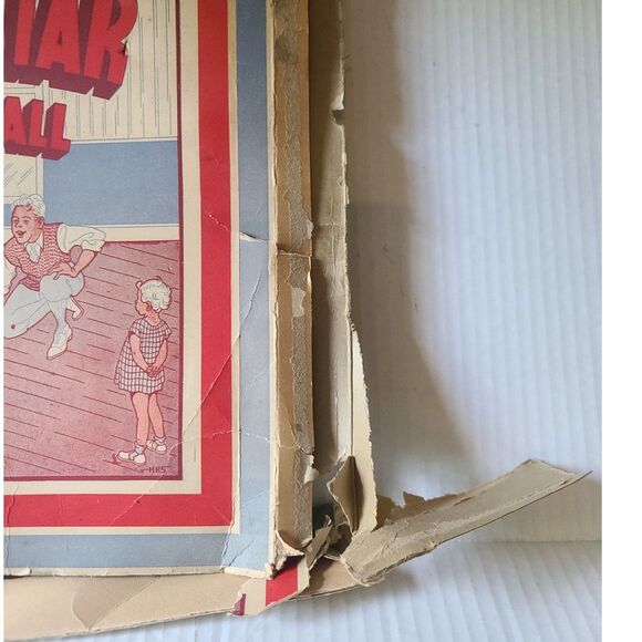 Vintage Newton & Thompson Wood All Star Skill Ball with Original Box and 3 balls - Picture 6 of 9